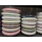 Kerámia lapos tál - több színben - 20 cm