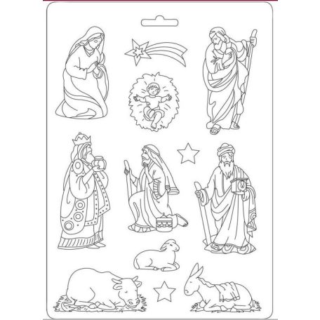 Lágy PVC nyomóforma - A5 - Bethlehem - K3PTA534