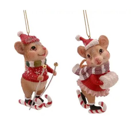 Sielő egérpár - 9,5 cm - 2 db-os szett - Raktáron