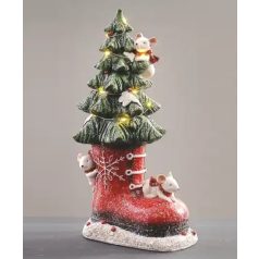   Karácsonyi csizma egérkékkl, fenyővel - 30,85 cm - Raktáron