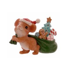 Egér figura ajándékokkal - 9 cm