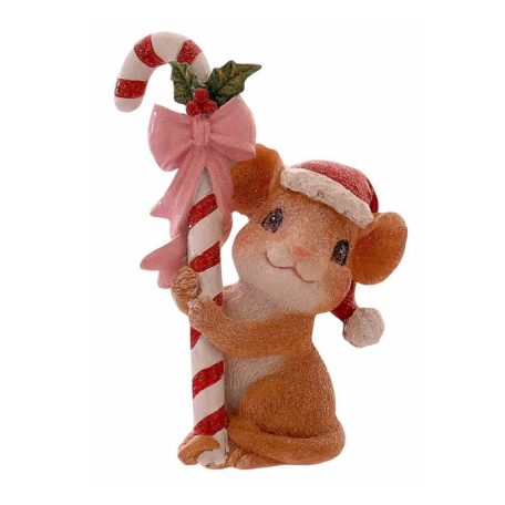 Egér figura cukorpálcával – 14 cm