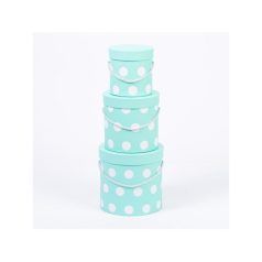 Pöttyös doboz - Zöld - 3 db-os szett