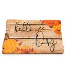 Hello ősz fatábla - 9,6x5,5 cm