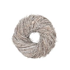 Jace vessző koszorúalap antikolt fehér - 37x13 cm