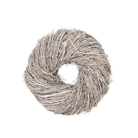 Jace vessző koszorúalap antikolt fehér - 37x13 cm