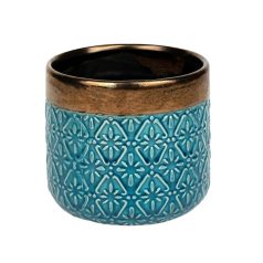   Marbella kerámia kaspó - Türkiz - 11,5x10 cm, 12x11 cm, 15x13 cm, 17x15 cm