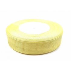 20 mm-es organza szalag - Krém sárga