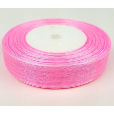 20 mm-es organza szalag - Rózsaszín