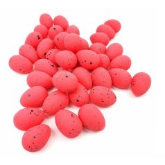 Színes hungarocell tojás - 4 cm - Piros - 40 db/csomag 