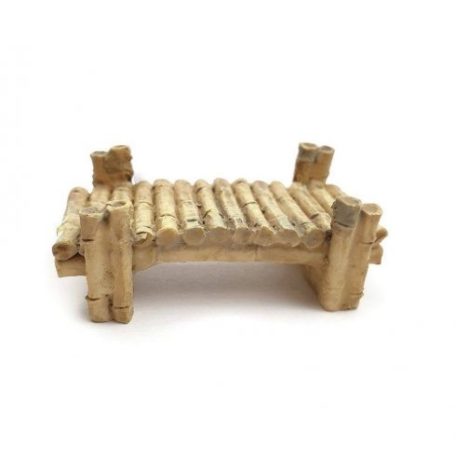 Tündérkert híd bambusz - 4,8x2,6 cm - Raktáron