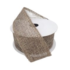 Színes zsák szalag - Drapp - 3,6 cm - 9 méter