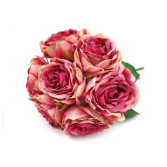 Nagyfejű dekor rózsa köteg - Bíbor