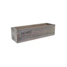 Home feliratos tégla fakaspó - Hamvas - 29x9x9 cm 