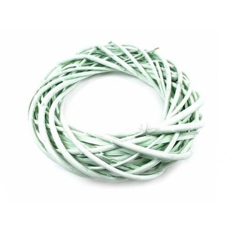 Vessző koszorú alap - Menta - 30x7 cm