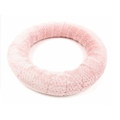 Kötött szőrmés alap - Rózsaszín - 24 cm