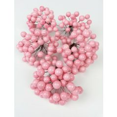 Drótos bogyó - Rózsaszín - 1 cm - 200 db/csomag 