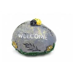 Welcome katicás kő - Sárga - 7x5,5x6 cm - Raktáron