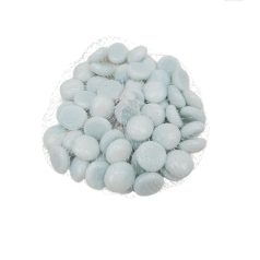 Dekor üveg kavics - Égkék - 2 cm -250g/csomag