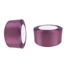 Szatén szalag - Mályva - 4 cm - 22,8 méter