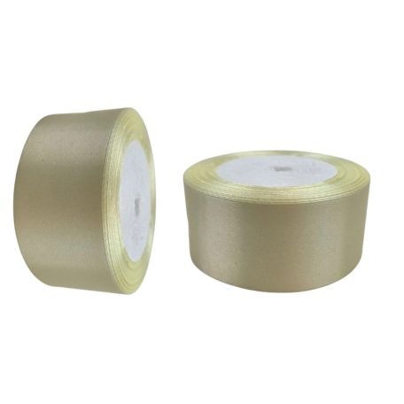 Szatén szalag - Tört fehér - 4 cm - 22,8 méter