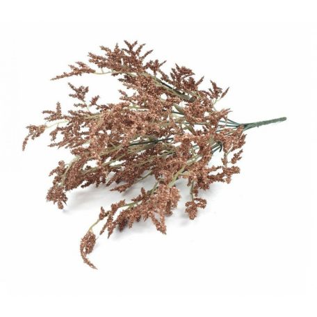  Őszi műzöld - barna - 33 cm magas csokor 