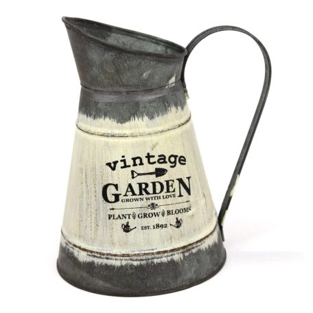 Nagy antik kancsó nyakas Vintage Garden - 16x16x23 cm 