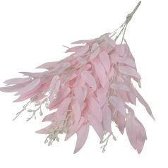 Pasztel levél csokor 2 - Rózsaszín - 55 cm