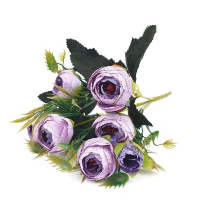 Vegyes színű kicsi csokor 35 - Lila - 29 cm 