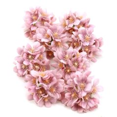 Dekor fejvirág 8 - Halvány lila - 7 cm - 8 db/csomag 