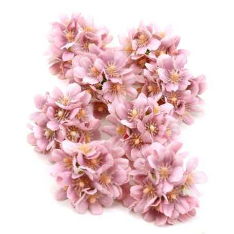 Dekor fejvirág 8 - Halvány lila - 7 cm - 8 db/csomag 