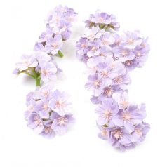 Dekor fejvirág 8 - Világos lila - 7 cm - 8 db/csomag