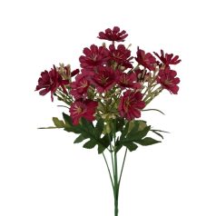 Vegyes színű kicsi csokor 180 - Bordó - 34 cm 