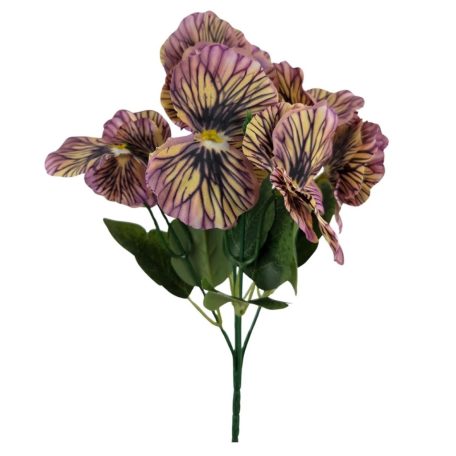 10 fejes árvácska csokor - Erezett lila - 30 cm  