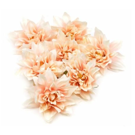 Dekor fejvirág 16 - Cirmos barack - 10-11 cm - 7 db/csomag 