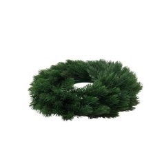 Műfenyő koszorú alap - Natúr - 32 cm