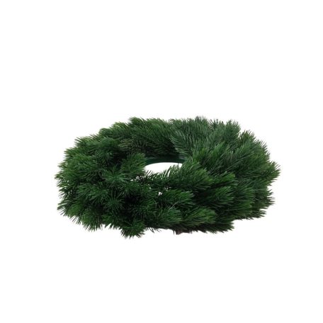 Műfenyő koszorú alap - Natúr - 32 cm