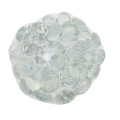  Dekor üveg kavics - Színátmenetes fehér - 2 cm - 250g/csomag
