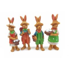  Kertész ruhás nyuszi figura - 9 cm