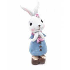  Álló gyerek nyuszi figura - lány - 16 cm