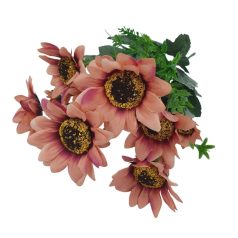 Napraforgó csokor - Antik barack - 38 cm 