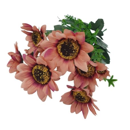 Napraforgó csokor - Antik barack - 38 cm 