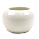 Gömb kaspó -  Fehér - 11 cm 