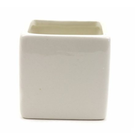Kerámia kaspó kocka - 8x8x8,5 cm 