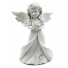 Angyalka figura madárral 79 - 17 cm