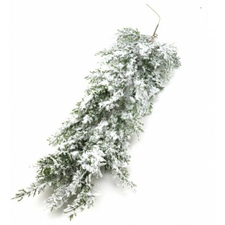  Mű örökzöld ág A - Havas - 63 cm 