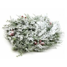 Tuja műzöld koszorú bogyóval - Havas - 35 cm 