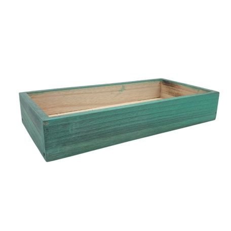  Lapos fa láda - Menta - 30x15x5 cm 