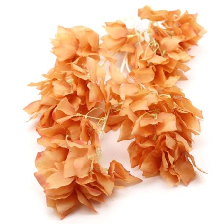 Őszi színű virágos ág B - Narancs - 100 cm