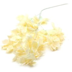 Őszi színű virágos ág B - Krém - 100 cm
